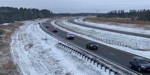Procession held for fallen Red Lake Officer