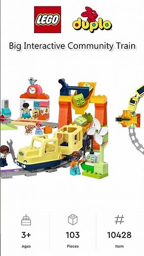 PREVIEW: LEGO DUPLO, Big Interactive Community Train, Set 10428, LEGO 2025