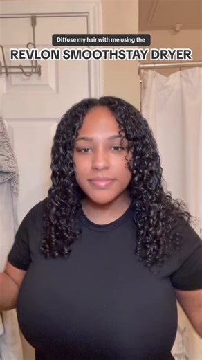 Show your curls some love with the Smoothstay Hair Dryer & Diffuser! The coconut oil-infused ceramic grill cuts down drying time and frizz, while the large diffuser brings your curls to life. Shop now Target #RevealYourBold #RevlonHairtools 🎥: Adriana Christian | Revlon Hair Tools