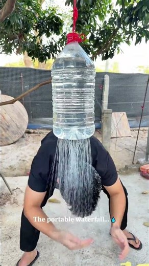 The Ultimate Outdoor Shower Hack! 😂 #DIY #funny