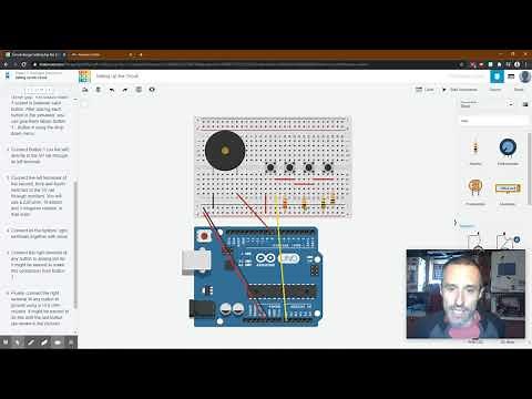 Learn Electronics with Arduino Project 7: Making a Keyboard Walkthrough in TinkerCAD