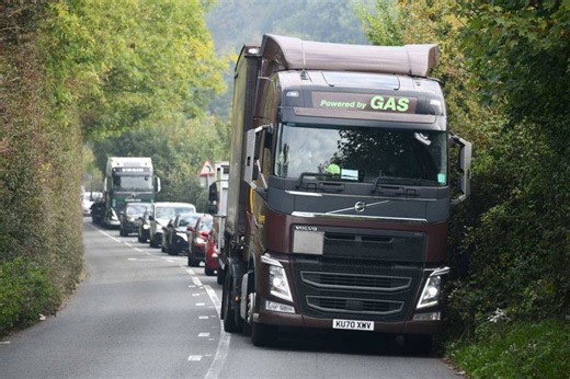 M5 lorry fire motorway closure causes gridlock nearby