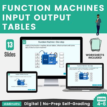 Function Machines | Input Output Tables Lesson & Activities | 4th–6th Grade