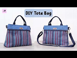 How To Make A Lined Tote Bag With Pockets