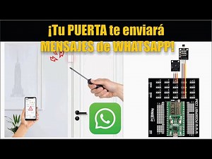🚪 Receive WhatsApp Notifications When Opening a Door with ESP32 and CallMeBot