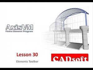 AxisVM x4 English - Lesson 30/49 - Geometry Elements