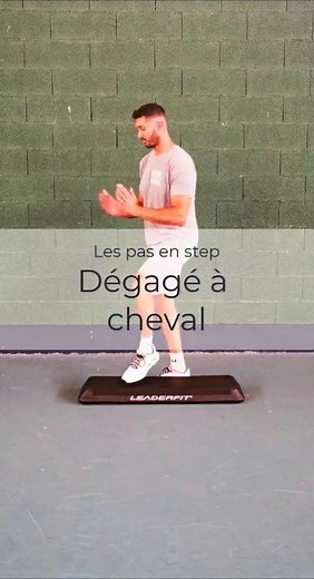 🏆 Les pas en STEP : Dégagé tap à cheval ! Apprends le step avec moi (lien en bio) #step #stepfitness