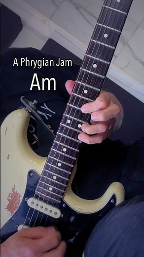 Easy Phrygian Blues guitar licks (A) 🎸