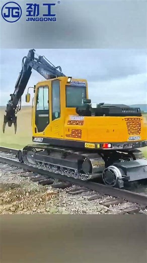 JINGGONG Railway Sleeper Changer in Action: Russian Client's Custom Machine Replacing Sleepers