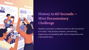 History in 60 Seconds — Mini Documentary Challenge (Ai Text-to-Video Project)