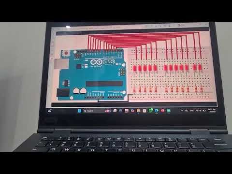 dancing lights made from arduino uno kit #kit #arduino #educational #lights #green #red #yellow