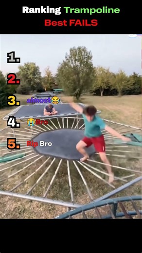 Ranking best trampoline fails 😭