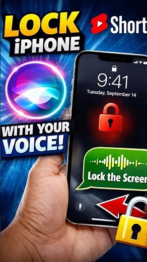 Lock iPhone Screen with Voice Command 🔒📱 | Easy iPhone Trick