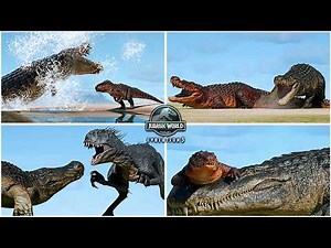 Deinosuchus All Abilities & Interactions, Crocodilia Coast DLC - Jurassic World Evolution 3