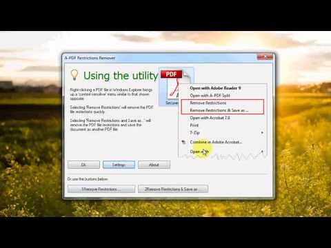 Remove Password Simply with A PDF Restriction Remover