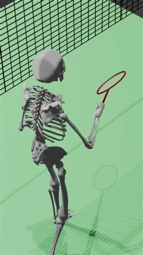 your smash is not weak , your body is leaking power.#badminton #powersmash#biomechanics#3danimation