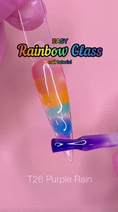 Easy Rainbow Glass Nails ✨🌈💖 Dreamy rainbow vibes with a glassy glow you'll be obsessed with! 💫 Comment "RAINBOW" for the 🔗 to everything you need to recreate this look! Save & share for nail inspo! 💅 Using @daily_charme: First Nail Look: 🩷 T21 Floradora 🧡 T22 Mai Tai 💛 T23 Yellow Submarine 💚 T24 Shamrocker 💙 T25 Something Blue 💜 T26 Purple Rain 🖌️ 05 Blending Nail Art Brush 🌈 3D Embossed Nail Art Sticker / Rainbow Hearts / Bright 💪🏻 5-in-1 Strengthening Gel 💎 Diamond Shine Top C