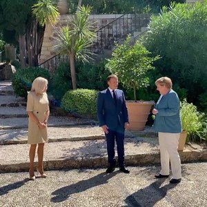 Bienvenue au Fort de Brégançon chère Angela ! | Emmanuel Macron