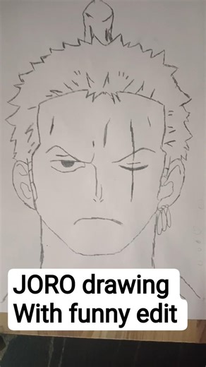 Roronoa Zoro Pencil Sketch #OnePiece #AnimeArt #MangaDrawing