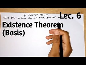 Existence Theorem || Basis|| there exist basis for finitely generated V(F)