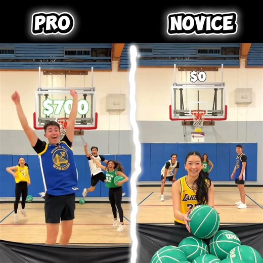 The first guy is a pro basketballer