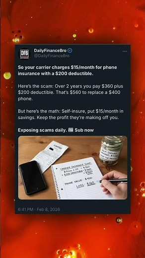 So your carrier charges $15/month for phone insurance with a $200 deductible.