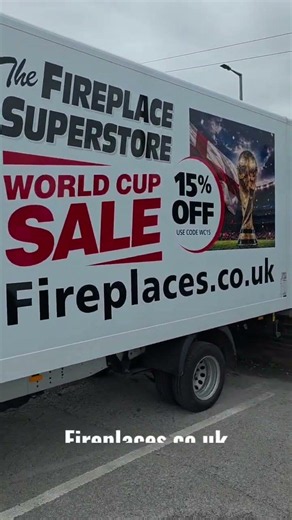The Fireplace Superstore supporting England in the World cup
