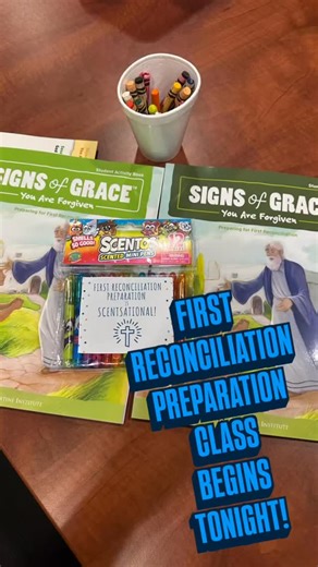 First Reconciliation Class begins tonight- if you’ve been meaning to help your child prepare for first holy communion and first reconciliation visit olgal.org/creed #ourladyofthegulfal #gulfshorescatholic #faithinaction #catholickids #firstreconciliation | Our Lady of the Gulf Catholic Church