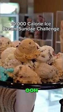 Can I beat This Giant Ice Cream Sundae Challenge!? #shorts #icecream #food