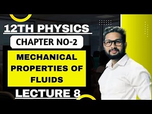 12th Physics | Chapter 2 | Mechanical Properties of Fluids | Lecture 8| JR Tutorials |