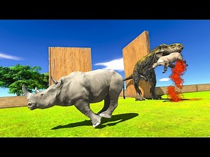 Run and Escape from Deadly T Rex - Animal Revolt Battle Simulator