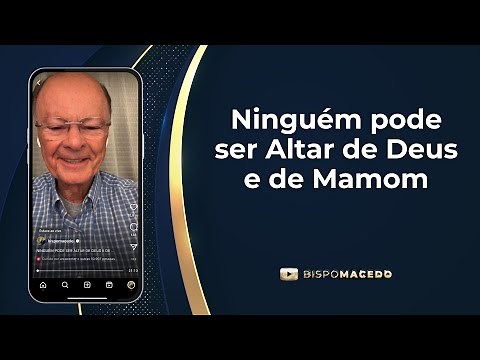Ninguém pode ser Altar de Deus e de Mamom - Meditação Matinal 29/05/23