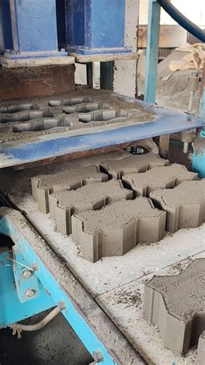 cement block making process #shorts
