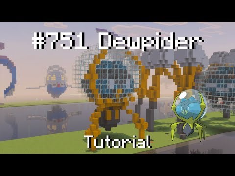 How to build a Pokémon Dewpider in Minecraft (Tutorial)