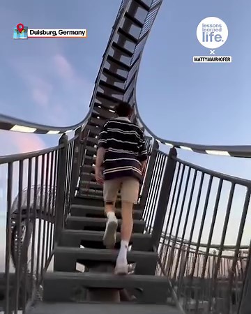 143K views · 357 reactions | These crazy stairs are shaped like a rollercoaster loop  | Lessons Learned In Life | Facebook