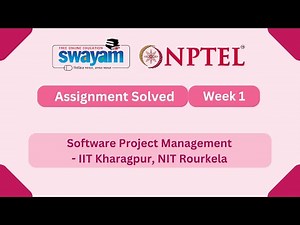Software Project Management Week 1 | NPTEL ANSWERS | My Swayam #nptel #nptel2025 #myswayam