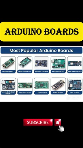 Types of Arduino boards #arduino #arduinoproject #arduinouno #arduinoideas #arduinobeginnerproject