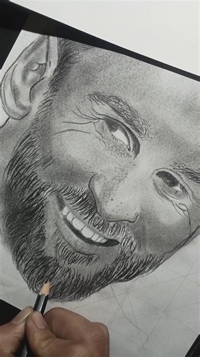 Messi draw pencil #art #pencilportrsit