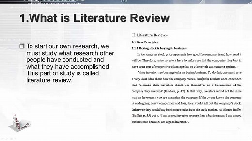 How to write literature review