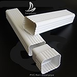 [Hot Item] UAE Low Plastic Gutters Prices PVC Gutter System Rain Square Pipe Drainage Covers Decorative Downspouts
