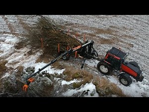 Forestry Trailer BMF 17t2 Pro with Forestry Crane BMF 905