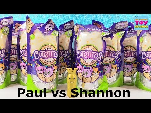 Paul vs Shannon Cutetitos Blind Bag Challenge Series 1 Plush Toy Unboxing | PSToyReviews