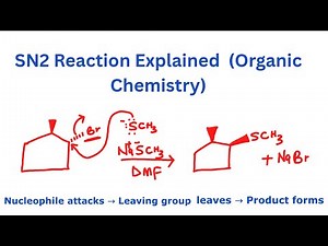 SN2 Reaction Explained (Organic Chemistry)