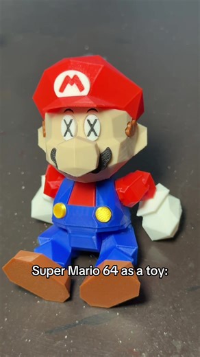 Underrated Super Mario look. Made by @brentobox3d