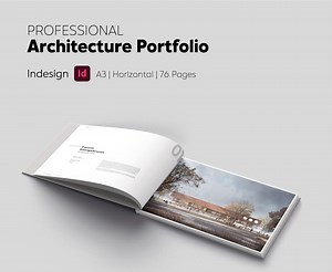 Professional A3 Portfolio Template | Indesign Architecture Portfolio A3 Brochure - Etsy
