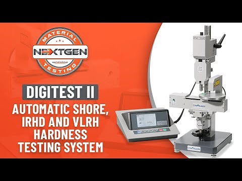 Digi Test II - Automatic Shore, IRHD and VLRH Hardness Testing System