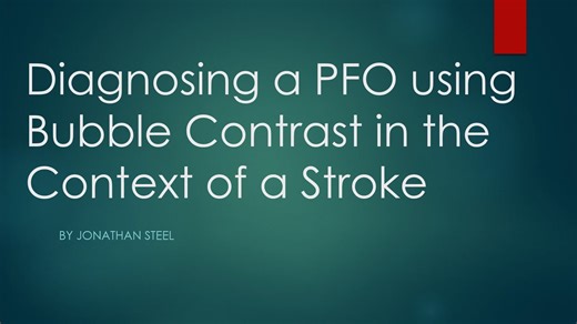 Bubble Contrast Echocardiography: Case-Based Discussion for NHS ETP Trainees