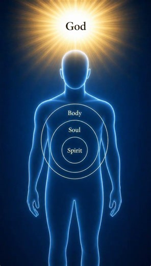 To fulfill His plan, God made man as a vessel with three parts: the body, the soul, and the spirit.