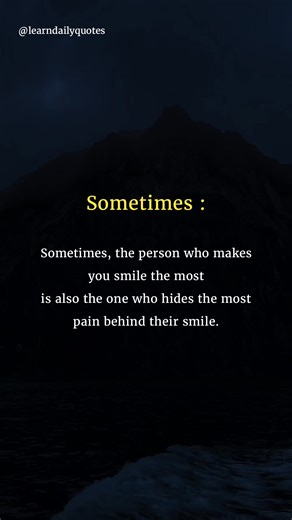 17K views · 181 reactions |  The Hidden Pain Behind a Smile | Sad Love Quote | Emotional Reality #SadLoveQuotes #EmotionalReel #HeartTouchingLines #DeepFeelings #BrokenHeart #LovePain #LifeQuotes #TrueFeelings #LoveReel #EmotionalQuotes | learn daily quotes | Facebook