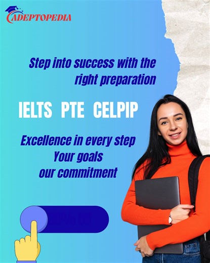 Prep Strategy (Common Specific) - Daily Practice: - IELTS → timed reading passages & essay writing. - PTE → computer-based mock tests, speaking with mic. - CELPIP → practice emails & survey responses with Canadian spelling. JOIN US NOW FOR DETAILS: 91-9592677077 Info@adeptopedia.com #CELPIP #celpiptest #celpiptest #studyincanada #canadapr #englishtest #ıelts #FutureInCanada #IELTSAlternative #MoveToCanada #canadaimmigrationvisa #canadaimmigration #Canadagoals #EnglishProficiency #englishproficie